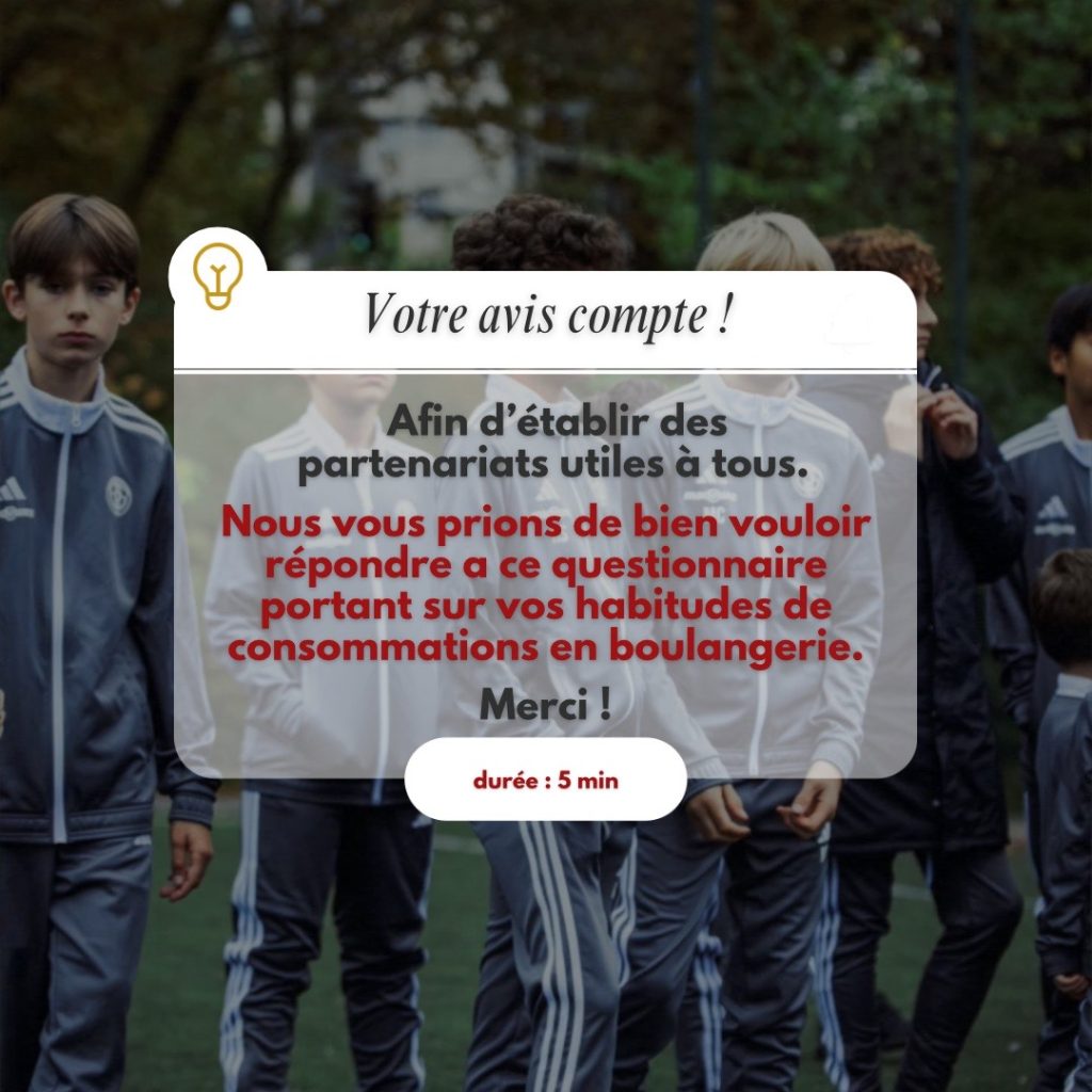 sondage habitudes en boulangerie