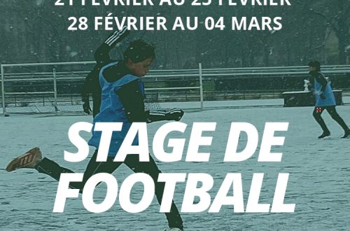 Affiche Stage de Football HIVER 2022