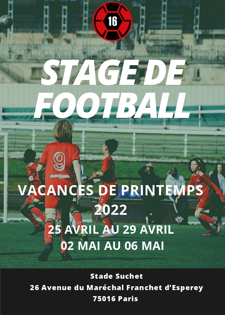 Stage de football printemps 2022