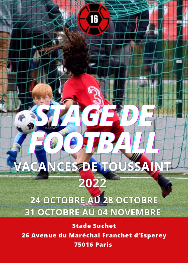 Stage de football toussaint 2022