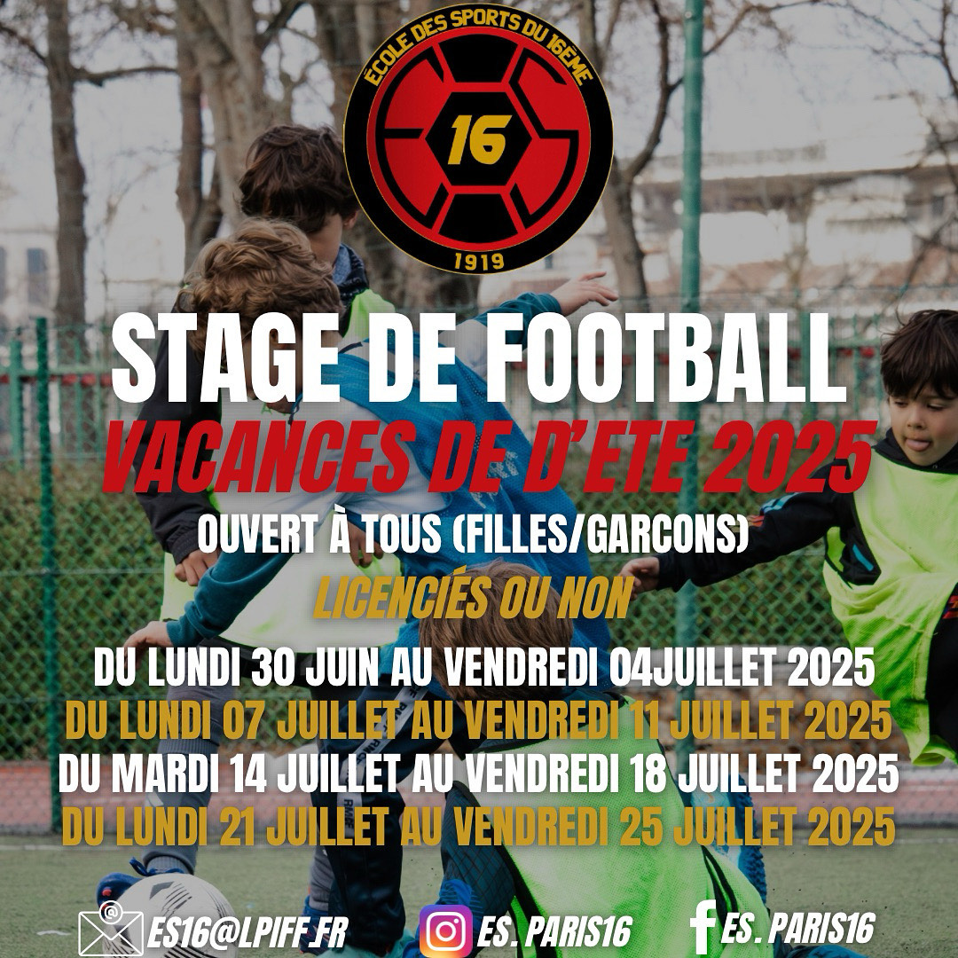 Stage vacances été 2025