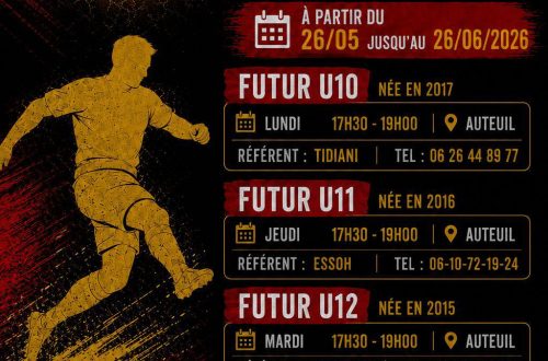 Portes ouvertes - Détections - 2026-2027 ES16 U10-13