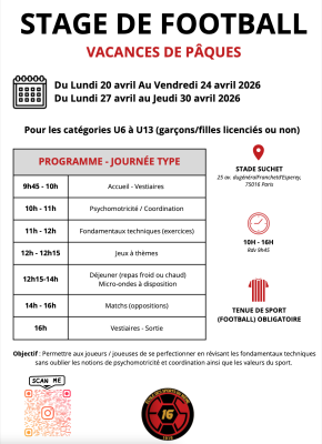 Stage printemps 2026 programme es16